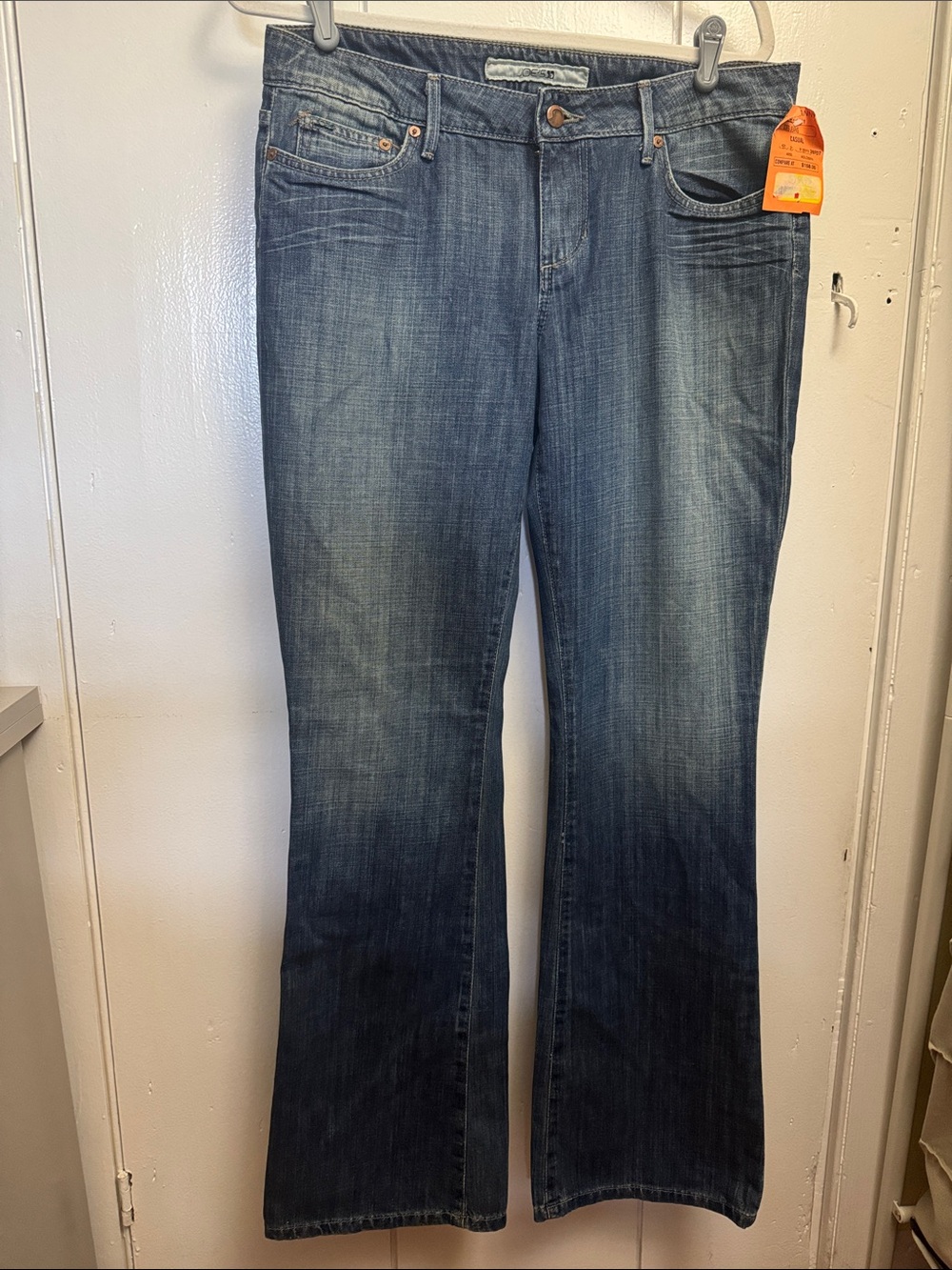 Joe's Jeans Medium Blue Flare Leg Low Rise Denim Jeans SIZE 31 NWTS